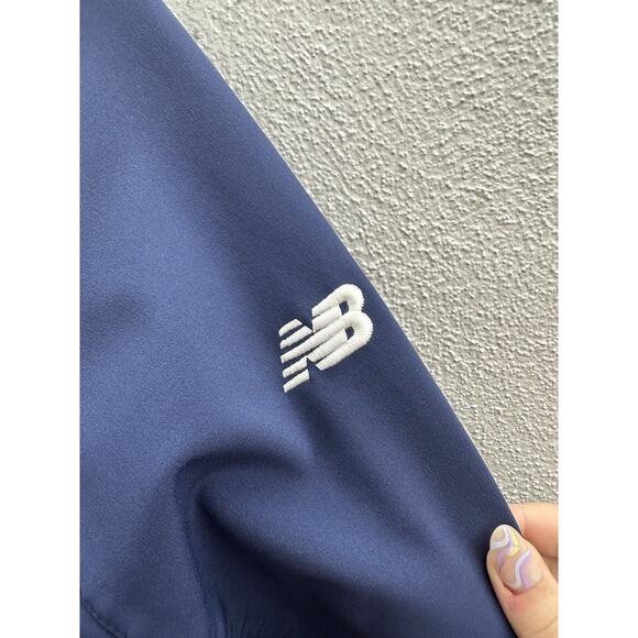 Mens New Balance York Revolution Baseball Jacket Size Small Navy Blue Zip Up - Picture 8 of 16